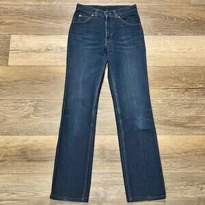 VTG 80s Levi’s White Patch Tab Blue Jeans Women Size 5 26x30 Straight USA Retro